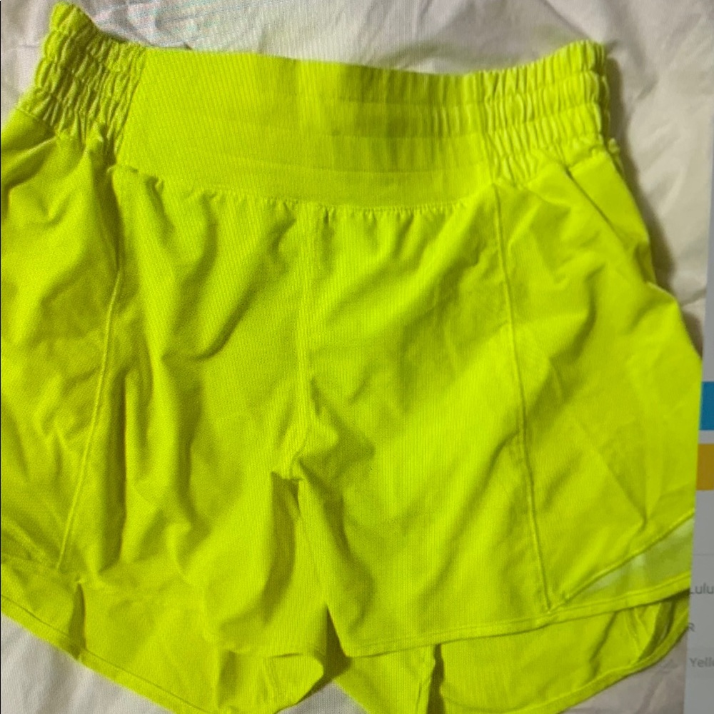 Neon Yellow Women’s Athletic Shorts